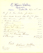 1900 Ashton Invoice