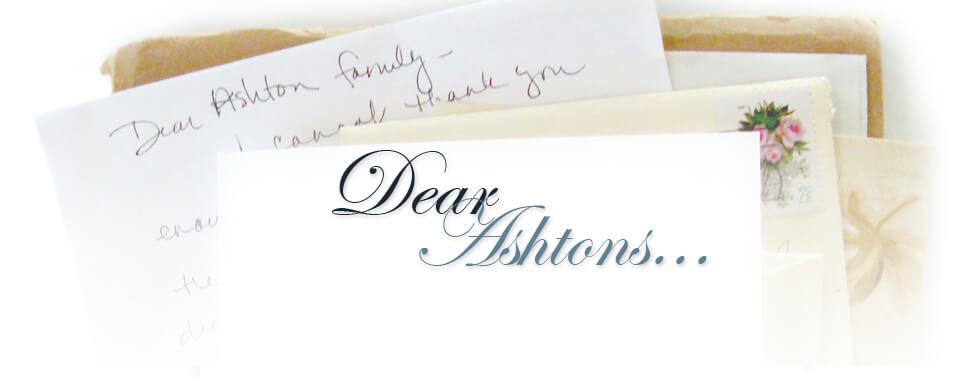 Dear Ashton: Thank You Notes