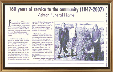 Ashton Funeral Home 160 years
